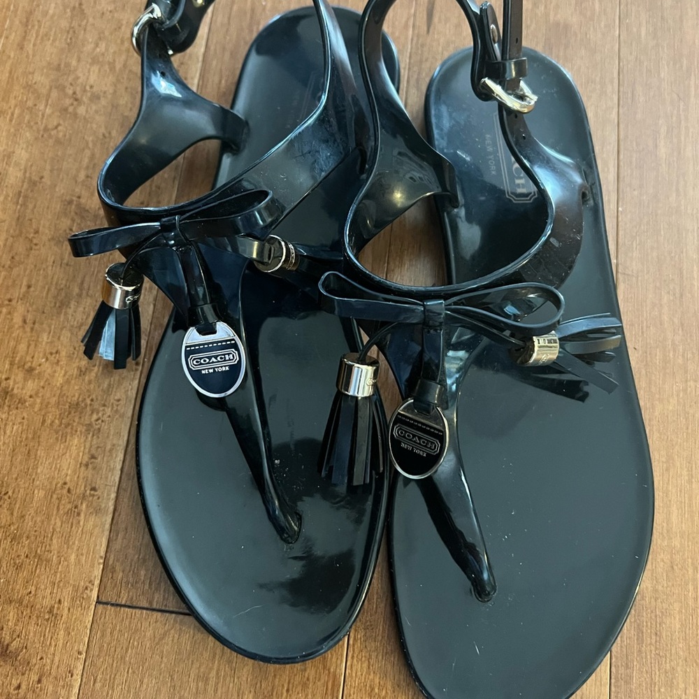 Coach jelly shoes